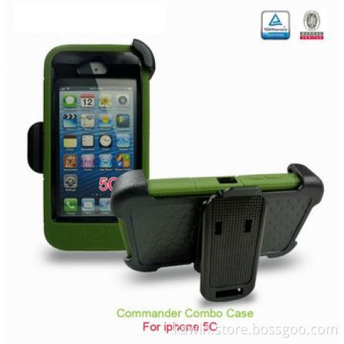 Commander 2-in-1 PC+Silicone Cover for Apple iPhone 5G